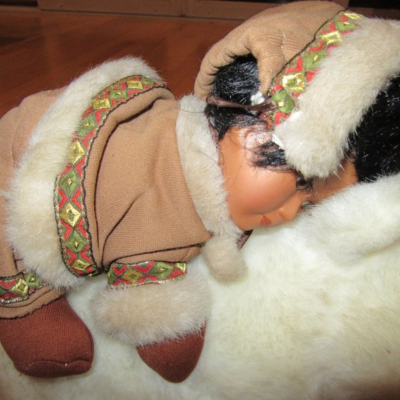 VINTAGE HOUSE OF LOYD POLAR BEAR W/GIRLPLUSH! - Picture 2 of 8